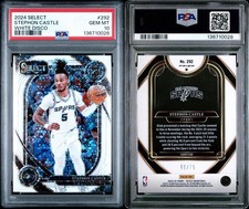 2024-25 Panini Select - Courtside Stephon Castle #292 White Disco Prizm /75 (RC)