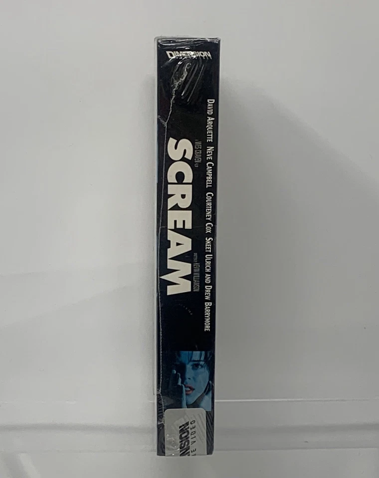 Scream (1996) VHS — Factory Sealed • Neve Campbell Blue Cover • First Print • - Image 2 of 4
