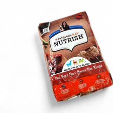 Rachael Ray Nutrish Real Beef, Pea + Brown Rice, Dry Adult Dog Food - 50 lbs