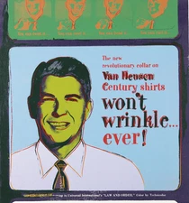 ANDY WARHOL Pop Art Poster or Rolled Canvas Print "Van Heusen (Ronald Reagan)" 4