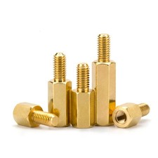 M2 M2.5 M3 M4 Male-Female Brass Hex Column Standoff Support Spacer Pillar