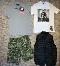 Mens Size Small Clothing Bundle Polo Shirt Gilet Shorts T Shirt Casual Holiday