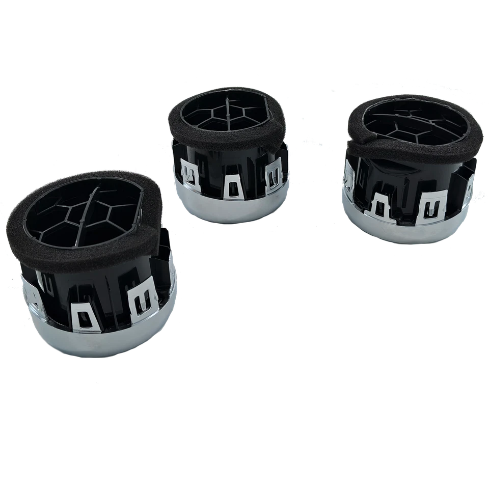 3PC Inner Dash Center A/C Air Vent Louvre For Ford Mustang 2015-2020 Foto 3 de 4