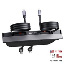 USB Hub for Tesla Model 3, Model Y 2021 2022 2023, 2 USB-C Cables - Fast