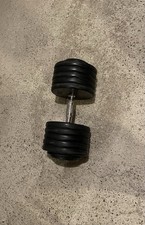 1x 55 Kilo kg Gym 80 Kurzhantel Gewichte Gusseisen Gummiert GYM80