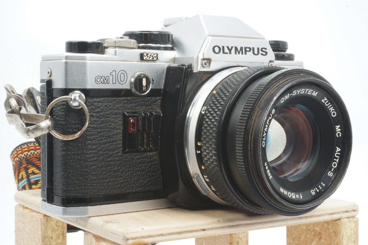 【美品】Olympus OM10+Zuiko Auto-S 50 f1.8 Olympus OM-10 Black + G.Zuiko Auto-S 50mm f/1.8 From U.S. Tested