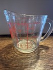 Vintage 2 Cup Red Anchor Hocking #498 Ovenproof Oven Basics Measuring Cup USA — photo 2