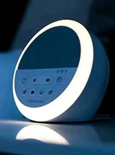 White Sound Machine, With Soft Night Light & Sleep Timer, 20 V2k USB Fast
