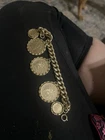 Vintage 14K Gold Curb Link Bracelet with US Liberty Head Gold Coin Charms