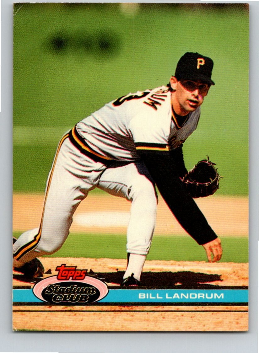 1991 Stadium Club #431 Bill Landrum Pittsburgh Pirates Free Shipping!