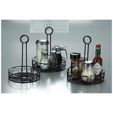 American Metalcraft Condiment Rack,Black,7 3/4 x 9 In. WBCC8 American Metalcraft