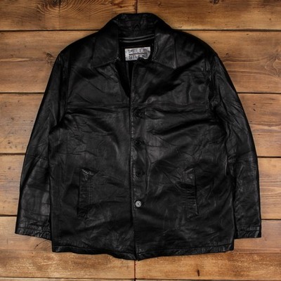 Vintage Pelle Studio Wilsons Lederjacke XL Herren 90er schwarz isoliert schwer