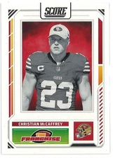 2025 Score Football, The Franchise #28 Christian McCaffrey - San Francisco 49ers