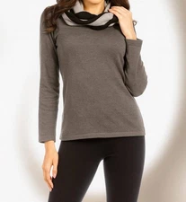 Angel Apparel Striped Infinity Scarf Size One Size