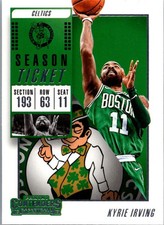 2018-19 Panini Contenders #32 Kyrie Irving Game Ticket Green