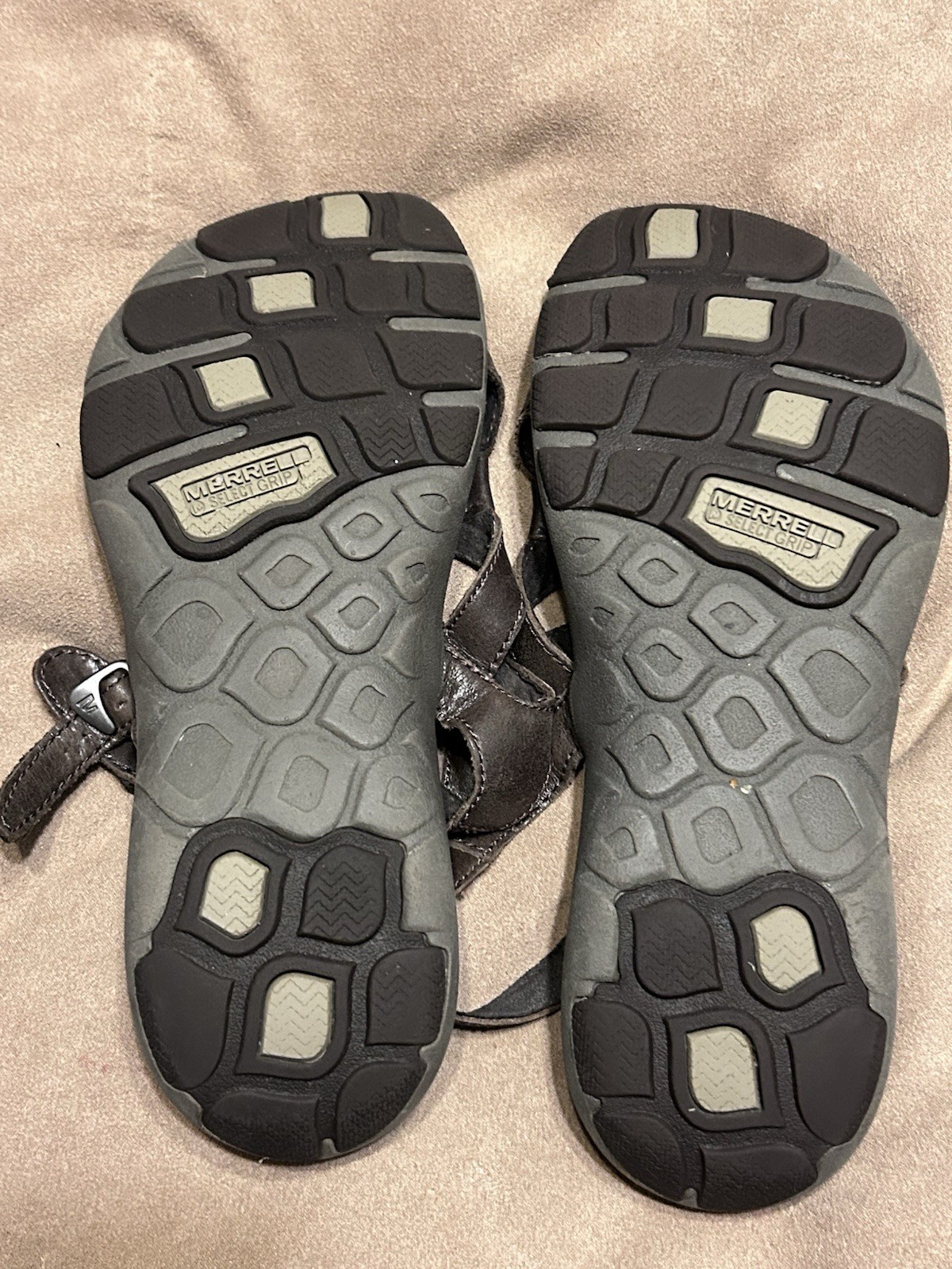 Merrell Bracken Move sandalo donna 8 pelle marrone fibbia cinturino escursionismo passeggio