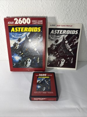Asteroids Atari VCS 2600 OVP Hülle Anleitung Box Modul Sehr Guter Zustand CIB