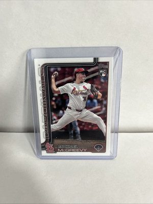 2025 Topps Series 1 Baseball Michael McGreevy Base RC #193 St. Louis Cardinals