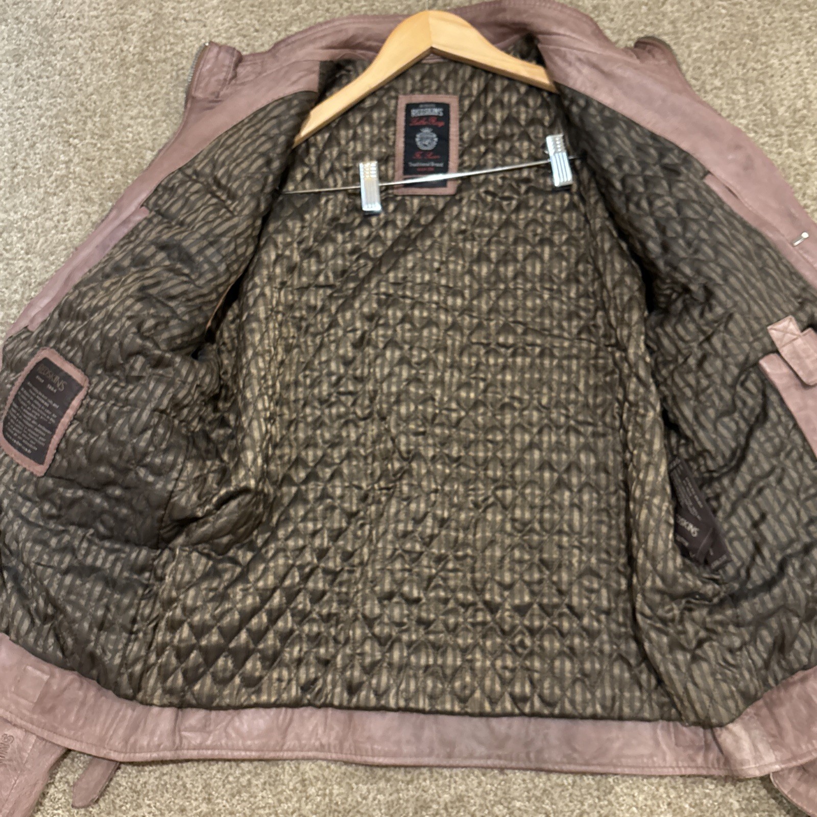 Vintage Redskins Brand Leather Jacket Size XXL - Gem