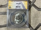 1952-P ANACS MS-64 Franklin Half Dollar 90% fine silver