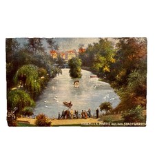 Postkarte AK Essen Partie Stadtgarten Tucks Künstlerkarte Gelaufen 1910