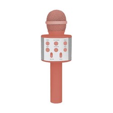 Laser Karaoke Microphone Sunset Coral Bluetooth Speaker Portable