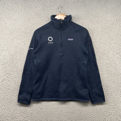 Patagonia Better Sweater Womens Small Navy Blue 1/4 Zip Fleece Sweatshirt Hiking