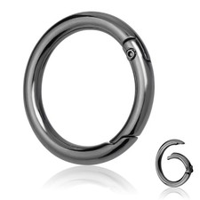 10Pack 1 Inch Metal 1 Inner Diameter, 1Inch Dia. Black 10pcs
