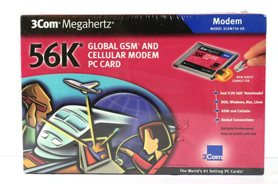 *NEW* 3Com MegaHertz 3CXM756 56k Global GSM & Cellular Modem PC Card - SEALED