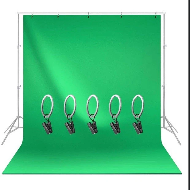 Complete Photo Studio Set - Green Backdrops, Lighting Umbrellas & Stands - Image 3 of 4