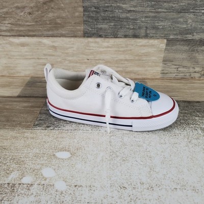 Converse Chuck Taylor All Stars Boys Shoes Sz 10 White Comfort Lace Up Sneakers