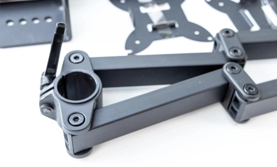 Amazon Basics Schreibtischhalterung für zwei Computermonitore, bis 32 Zoll - Bild 3 von 4