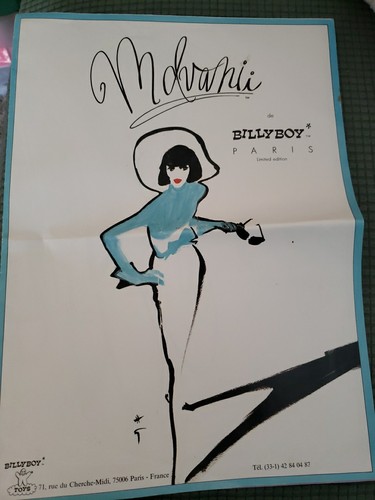 1989 "MDVANII" - BILLY BOY, PARIS- COLLECTION HIST HAUTE COUTURE-POSTER & FLYER