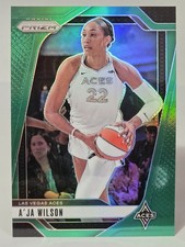 A'ja Wilson 2024 Panini Prizm WNBA #86 Green Prizms