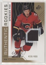 2018 Upper Deck SP Game Used Authentic Rookies Gold Jersey /499 Spencer Foo hn6