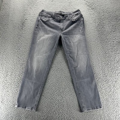 Mavi Jeans Womens 30x28 Gray Cotton Stretch Emma Petite Slim Boyfriend Fit