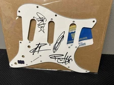 Guitar Pickguard Signed by All 4 Members of Creed Scott Stapp