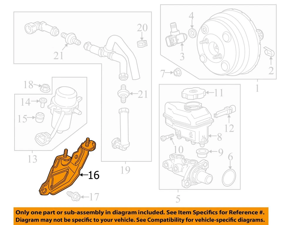 Chevrolet Impala Impala 2012-2016 soporte limitado asm-p/b boos bomba 20997416 nuevo Foto 3 de 4
