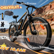 29" Electric Mountain Bike Power Assist E-bike 48V18.6Ah Bicycle Fat Tire E-Bike