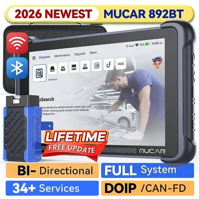 🔥MUCAR 892BT AI Services Bi-directional Tool Car KEY Coding Diagnostic ...