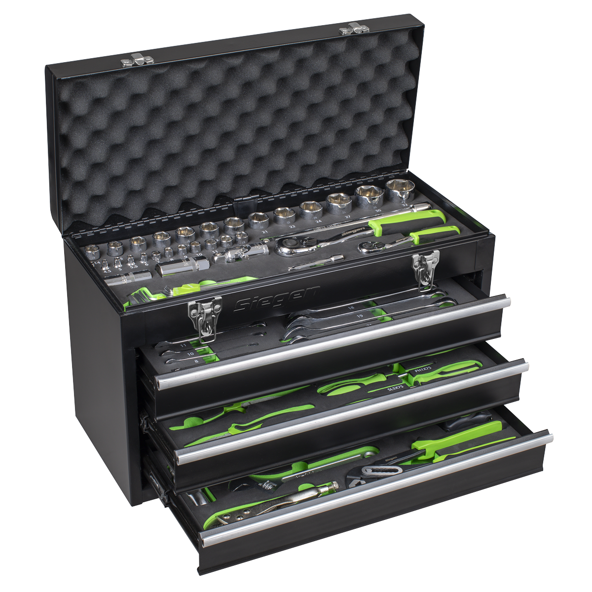 Portable Tool Chest 3 Drawer with 98pc Tool Kit