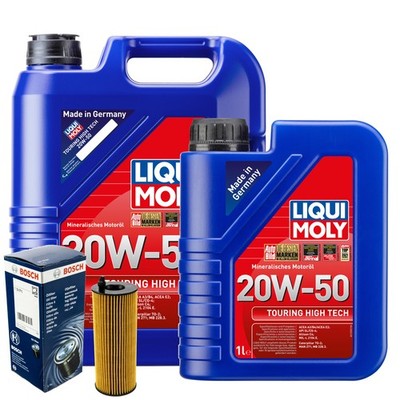 Motoröl 20W50 LIQUI MOLY Hightech 6L+BOSCH Ölfilter