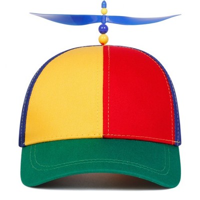 Propeller Beanie Cap Tweedle Dee Dum Costume Clown Helicopter Hat Fancy Dress
