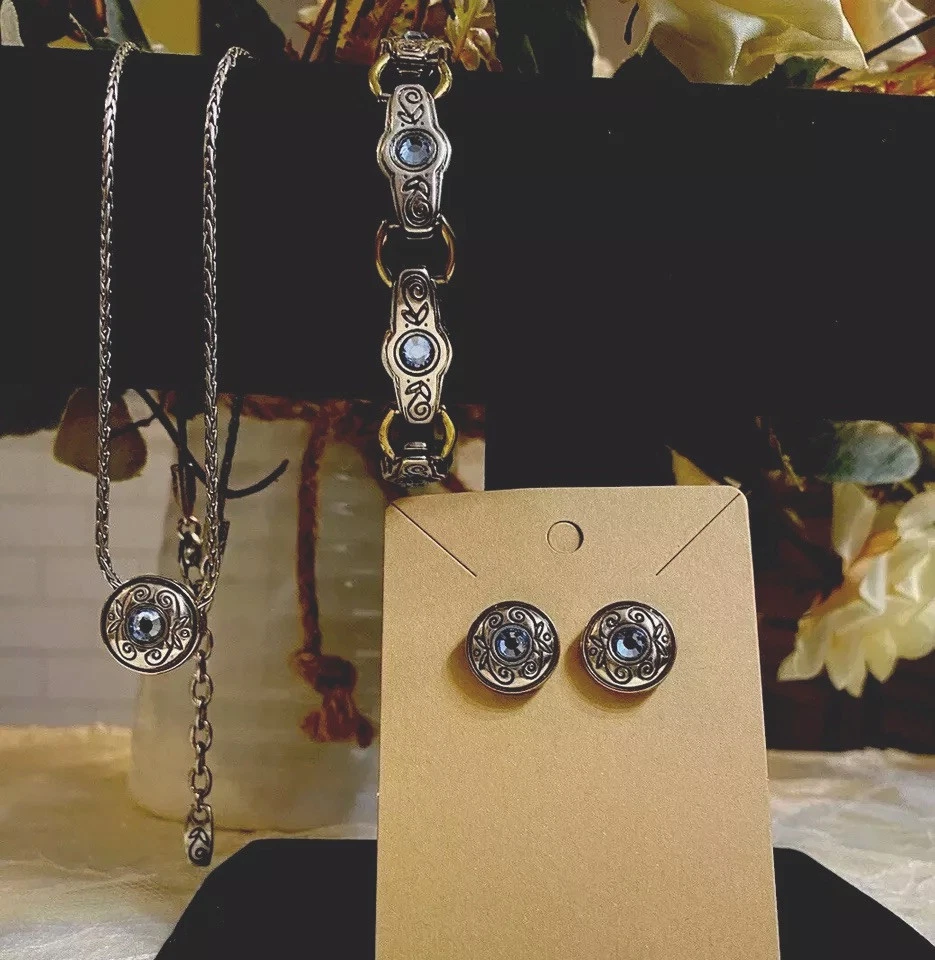 3 cristales de Swarovski Brighton azul celeste 2 tonos EX ESTADO Foto 3 de 4