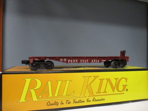 MTH Rail King 30-7665 Pennsylvania Flatcar - calibre O | Zustand: Used