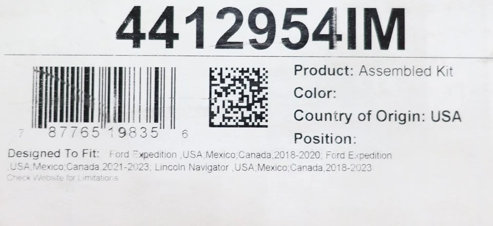 NUEVO All Weather 2da y 3ra fila revestimiento de piso 4412954IM Expedition Navigator 18-24 Foto 2 de 3