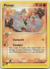Phanpy 62/109 Common Ruby & Sapphire Pokemon TCG LP