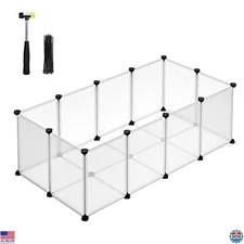 SONGMICS 20-Panel Indoor Pet Playpen - Versatile Plastic Enclosure for Small