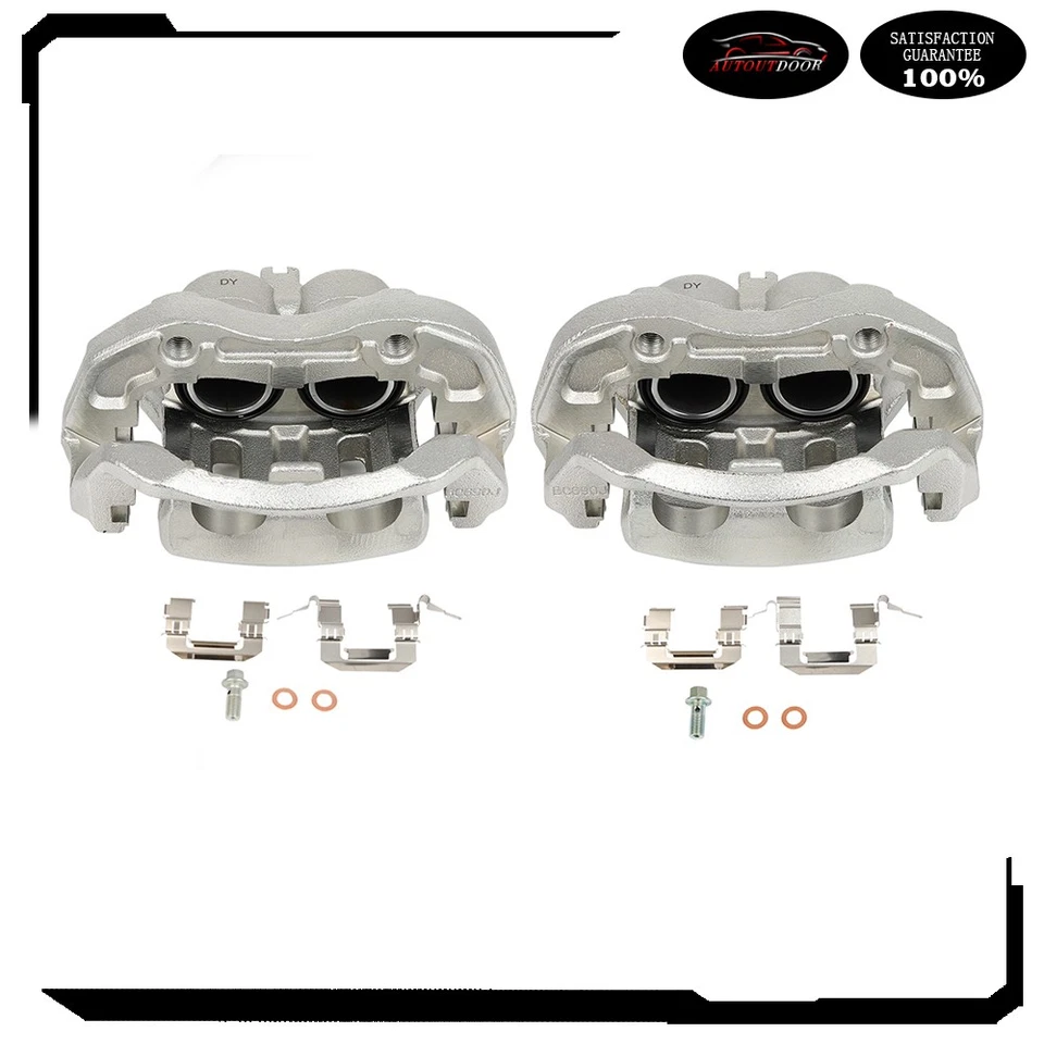 Pinzas de freno delanteras con juego de soportes (2) para Nissan 370Z Infiniti M35 M37 M45 M56 Foto 2 de 2