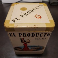 Vintage El Producto Blunt Cigar Tin Humidor